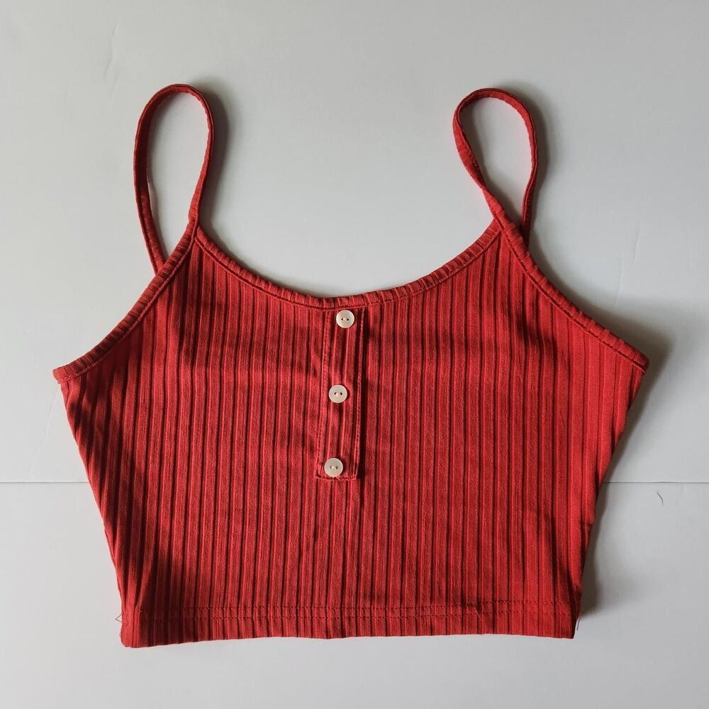 No-brand Women's Red Crop-top
